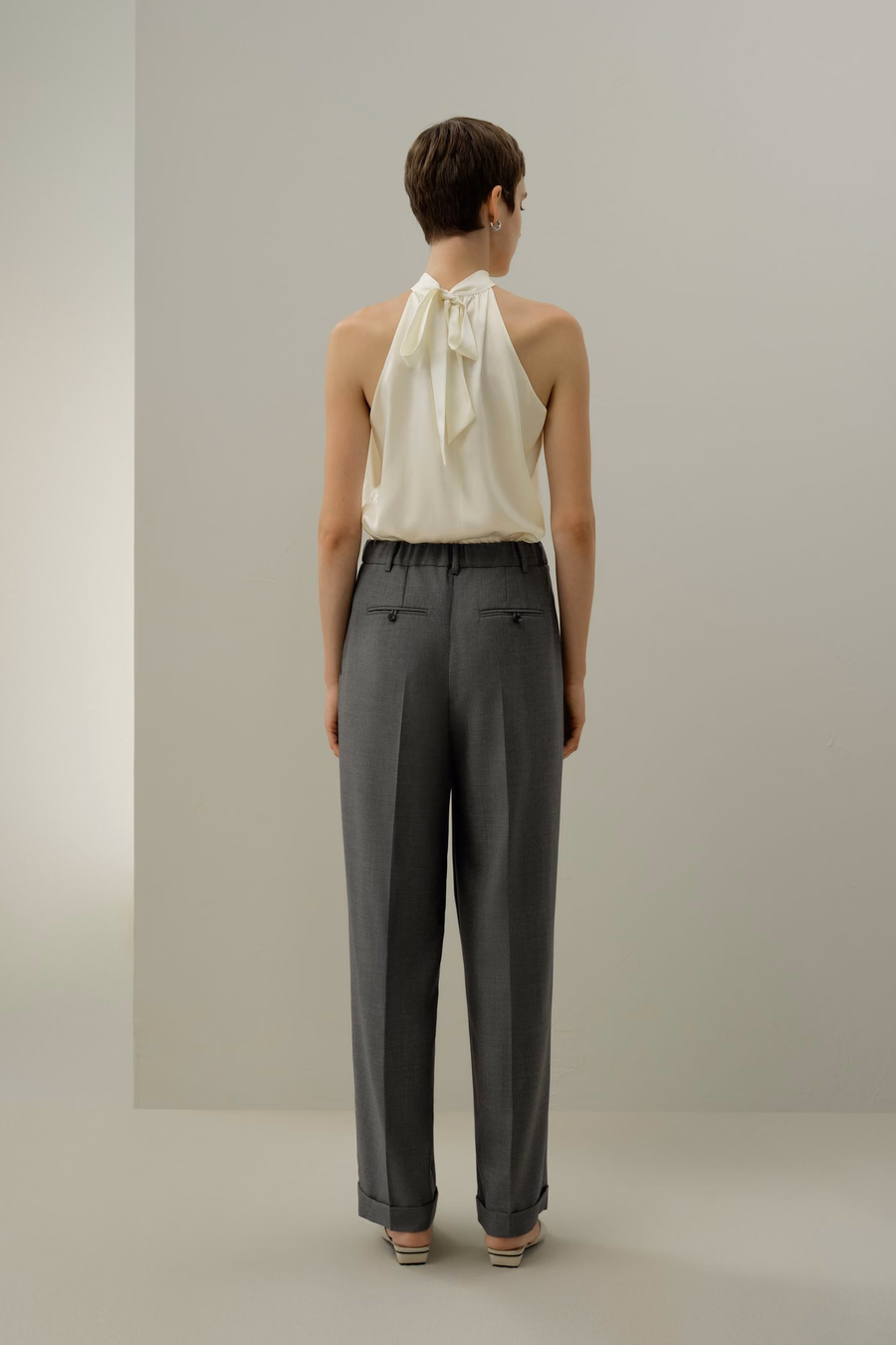 Wolzijde Rechte Pantalon