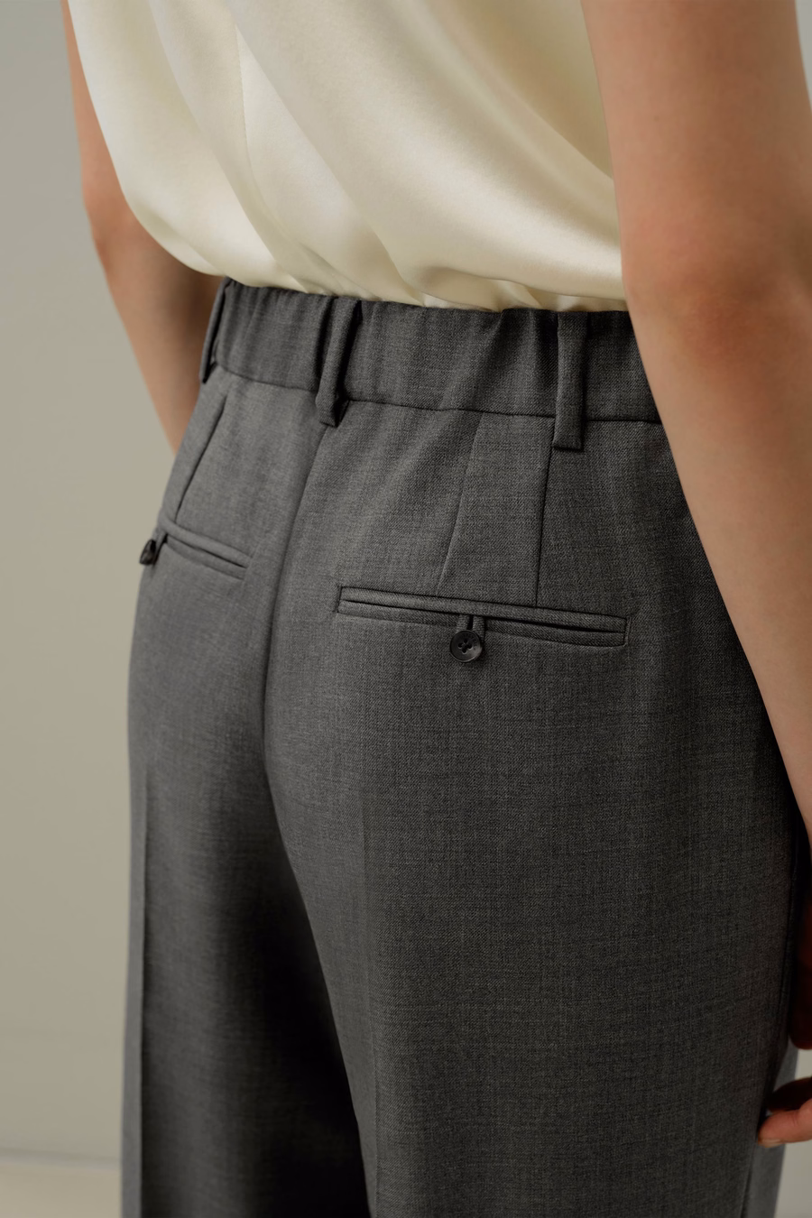 Wolzijde Rechte Pantalon