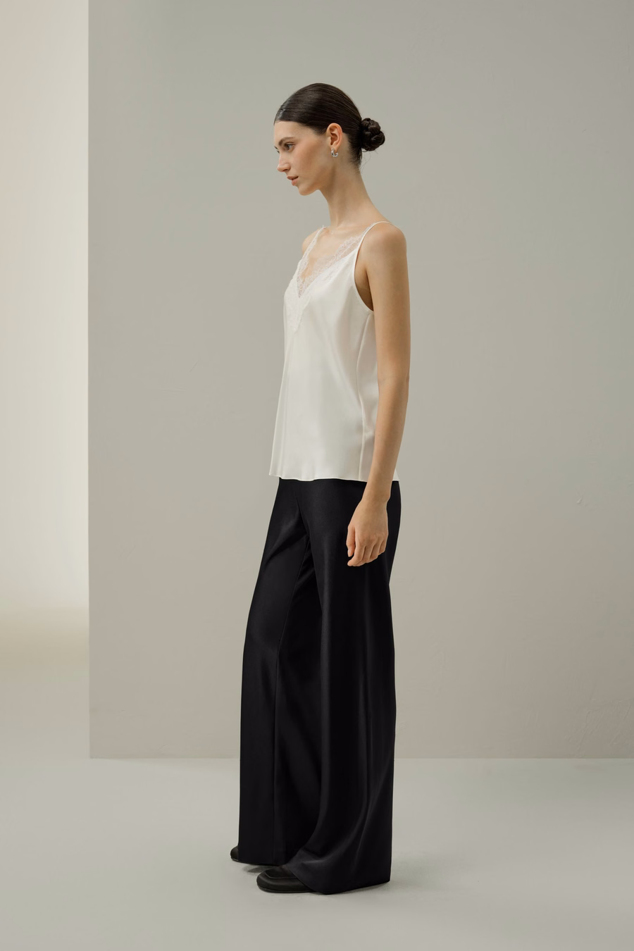 Kant-Trim Zijde Camisole