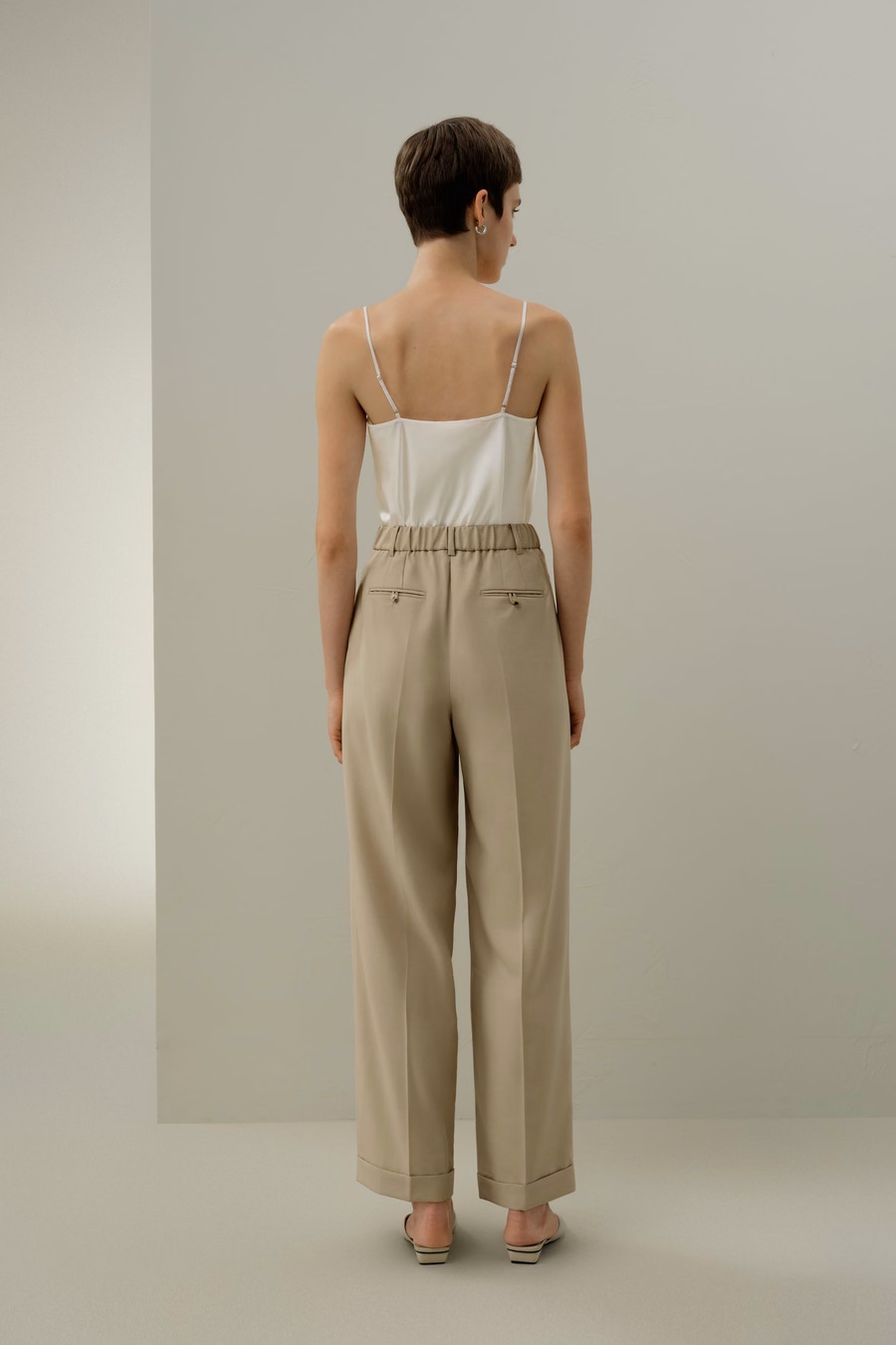 Wolzijde Rechte Pantalon
