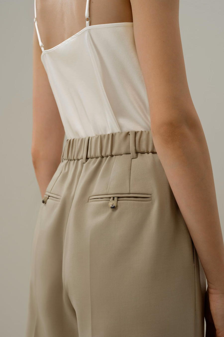 Wolzijde Rechte Pantalon