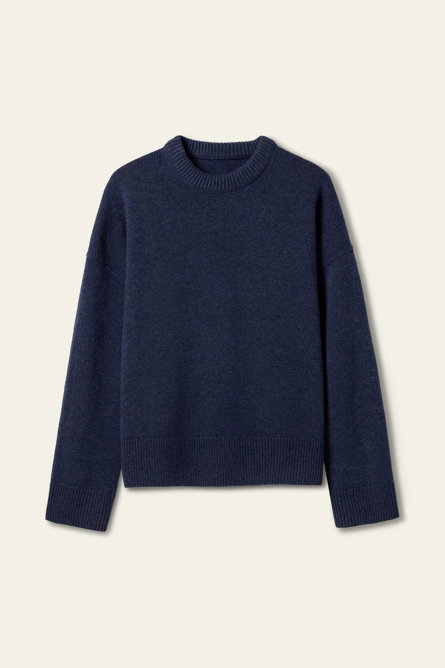 Oversized Crewneck Wool-Cashmere Sweater
