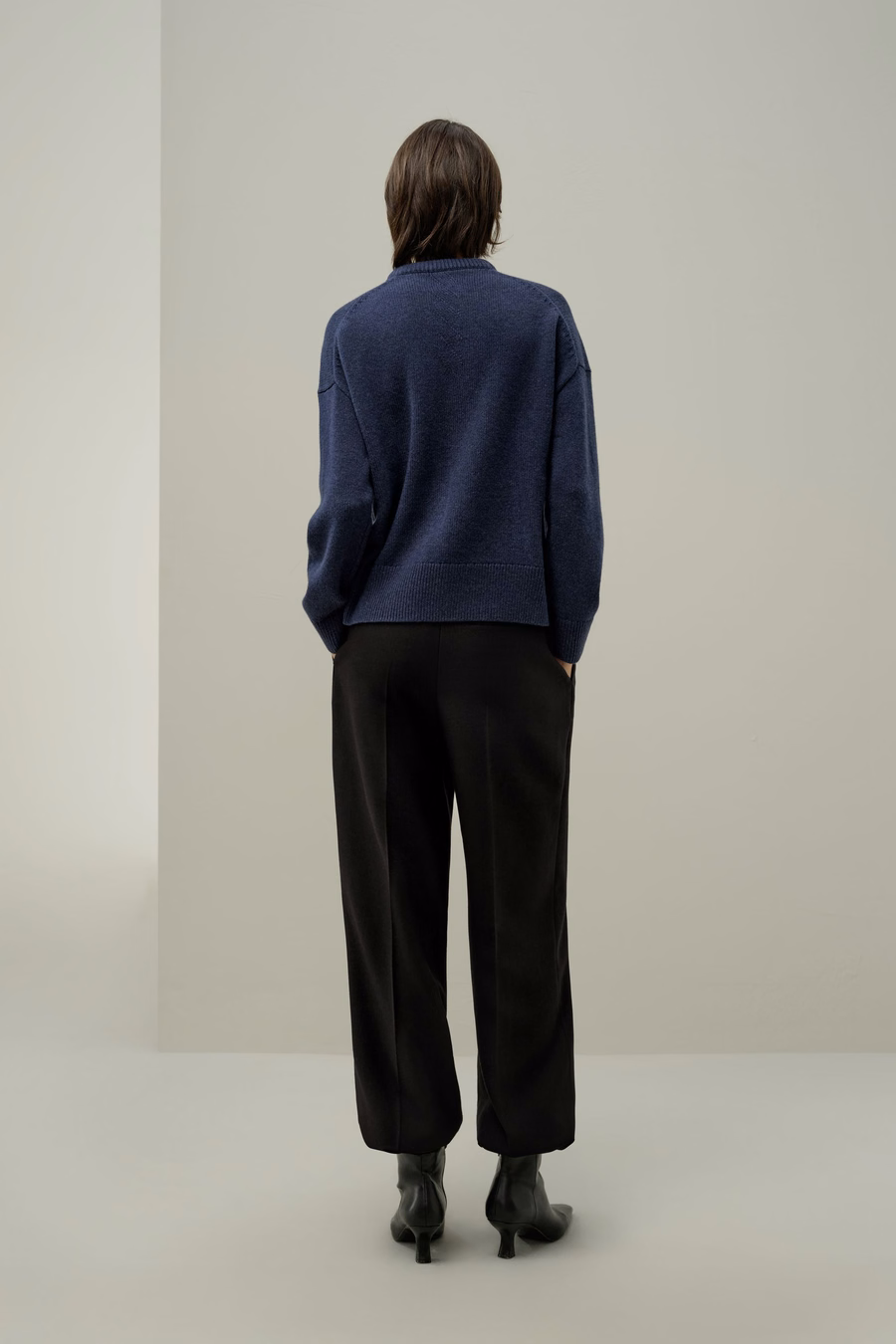 Oversized Crewneck Wool-Cashmere Sweater