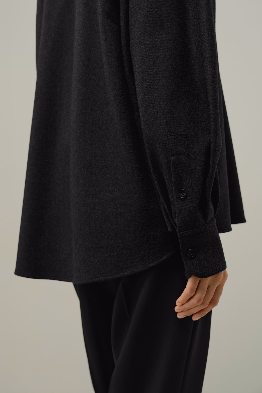 Zijde-Wol Overmaat Warm Shirt
