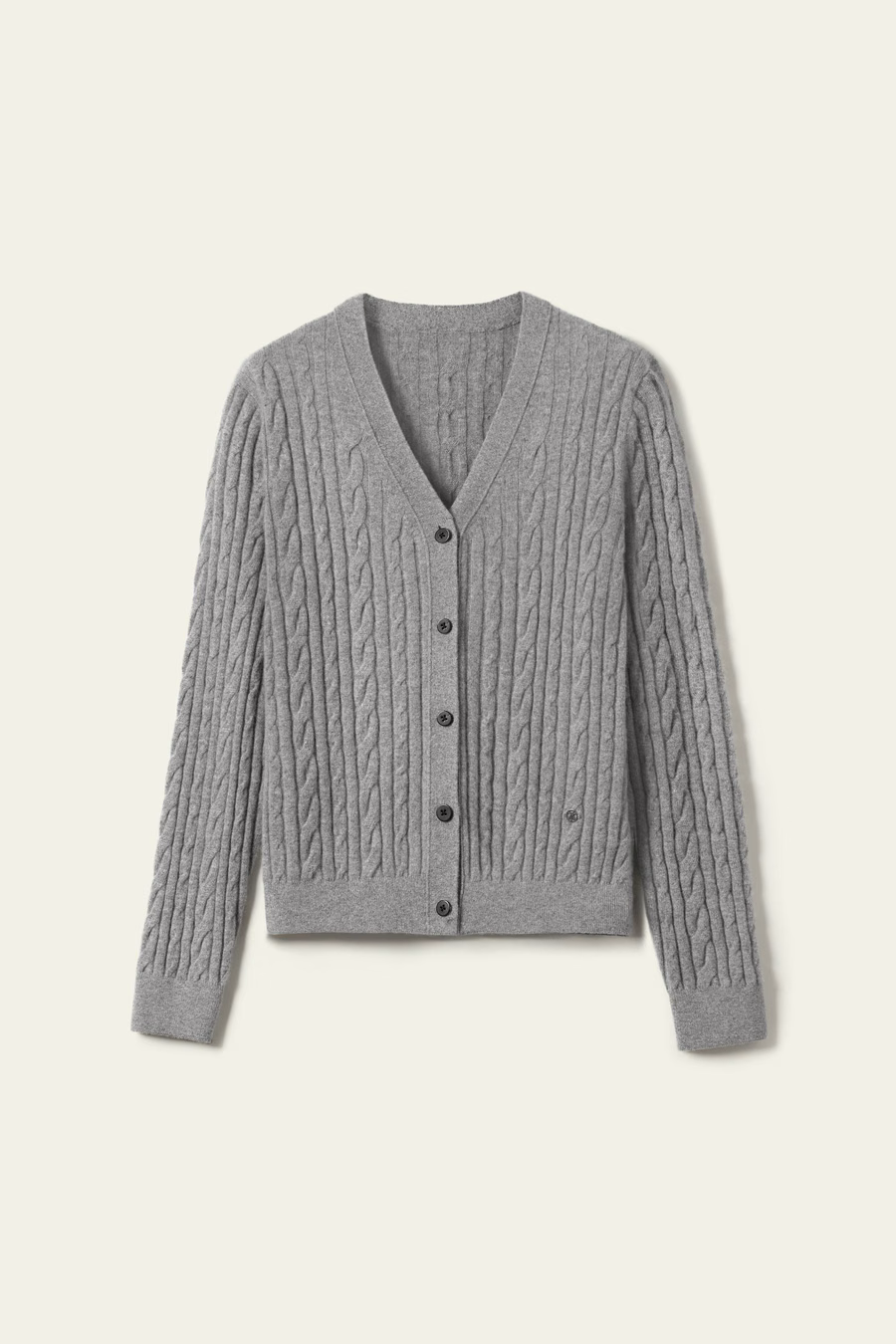 Kabelgebreide Baby Cashmere Cardigan
