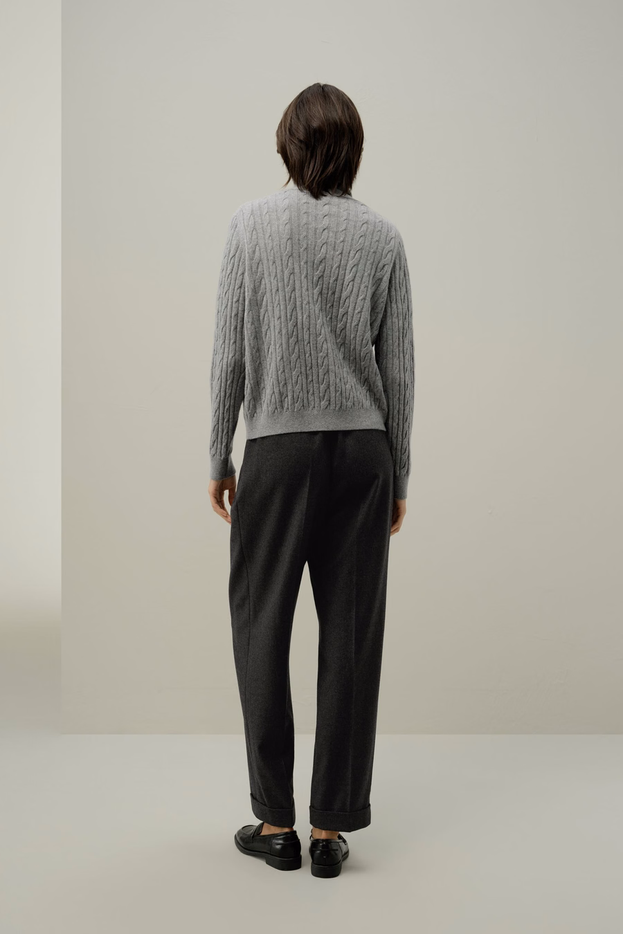 Kabelgebreide Baby Cashmere Cardigan