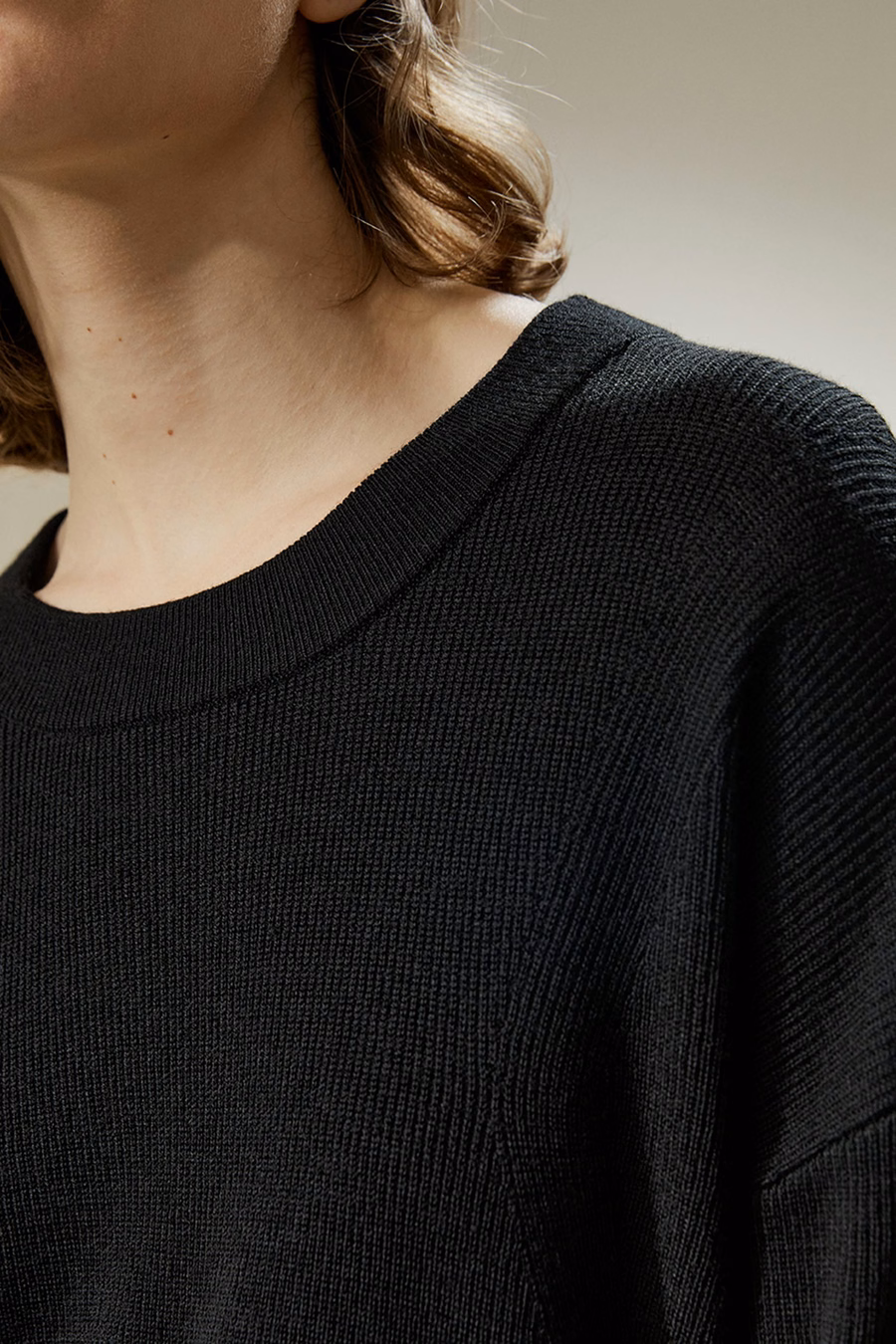 Ultra-fijne Merino Woll Crewneck Sweater