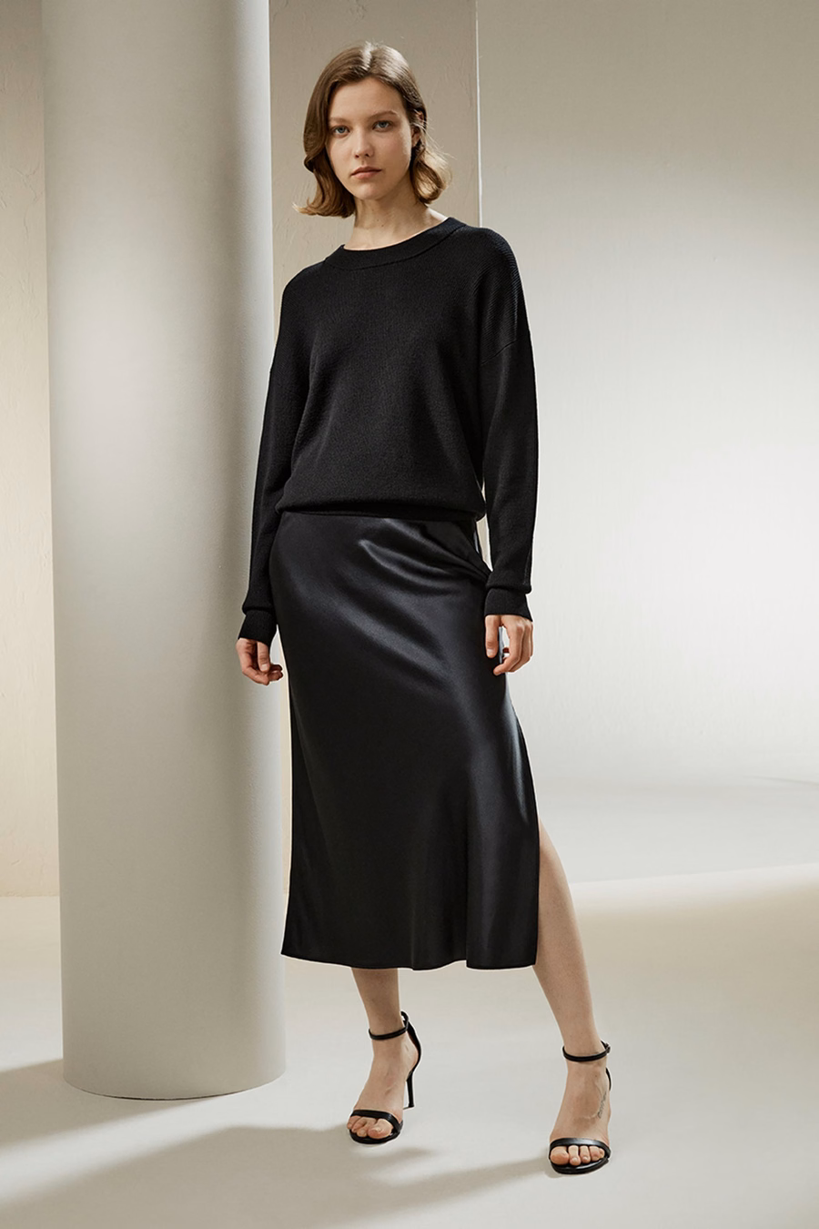 Ultra-fijne Merino Woll Crewneck Sweater