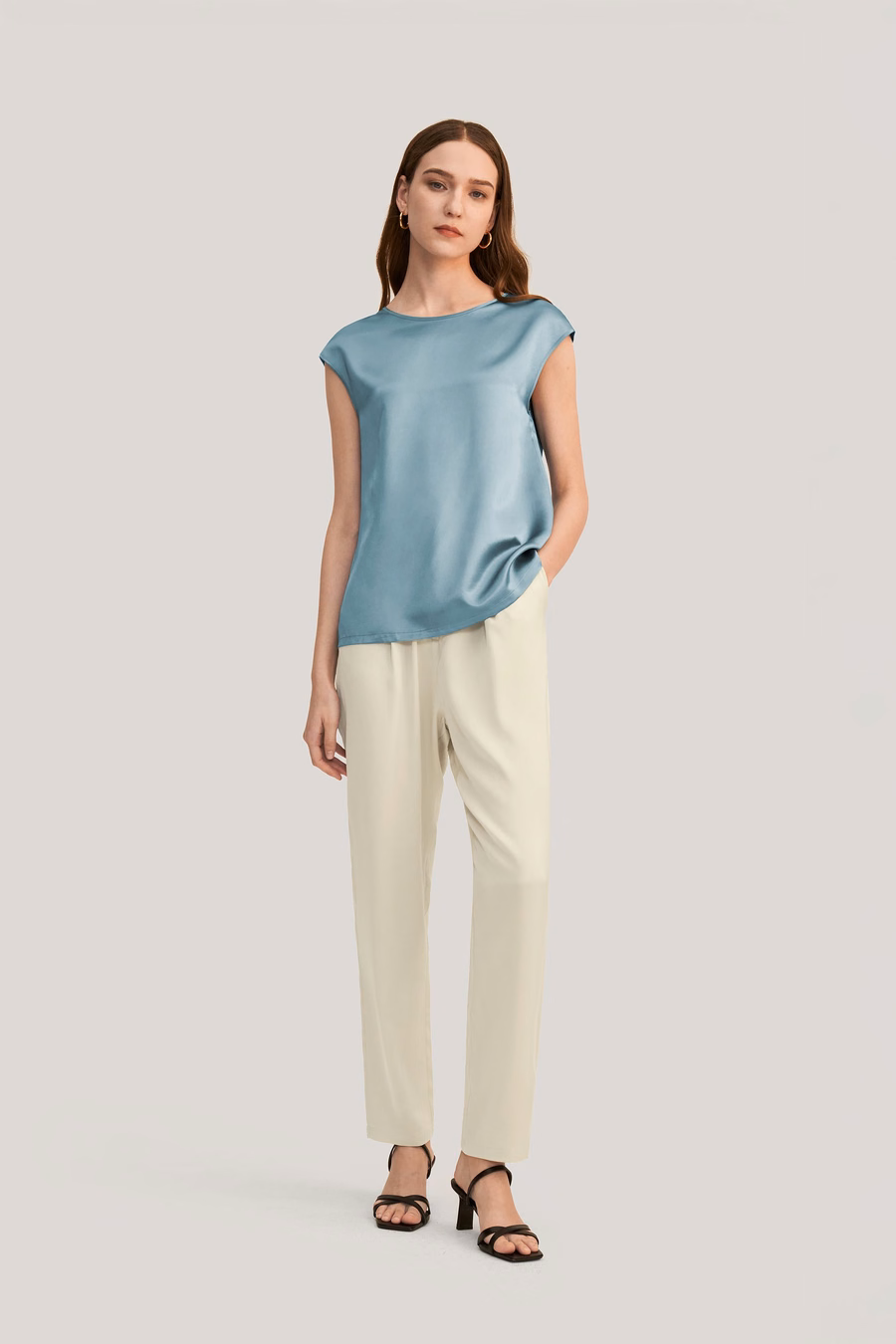 Basis Cap Mouwen Zijde T-shirt