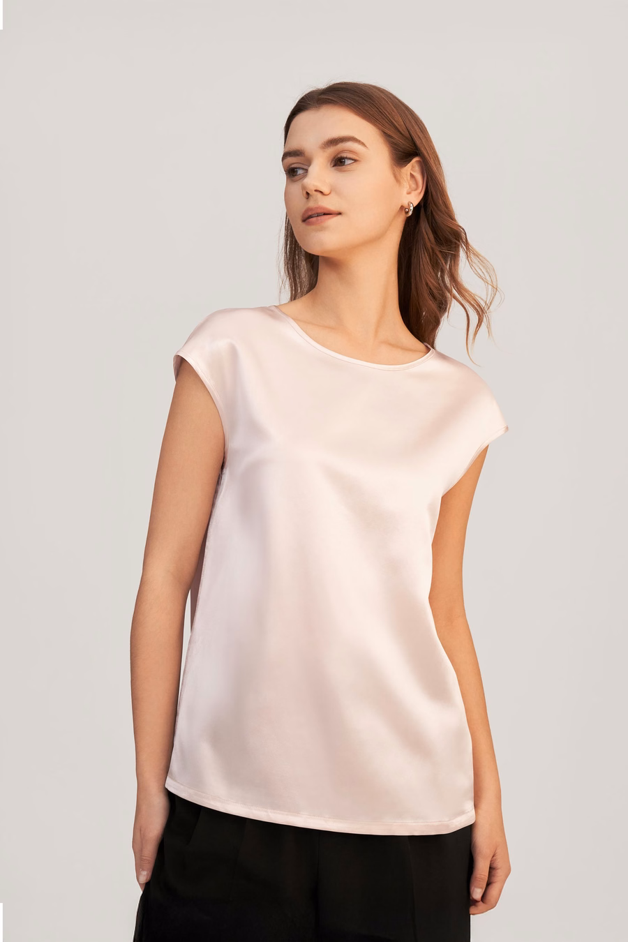 Basis Cap Mouwen Zijde T-shirt