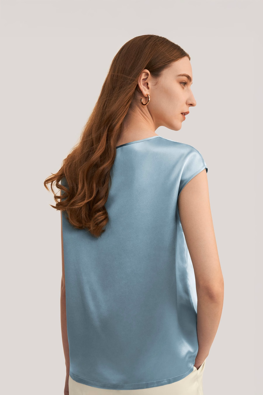 Basis Cap Mouwen Zijde T-shirt