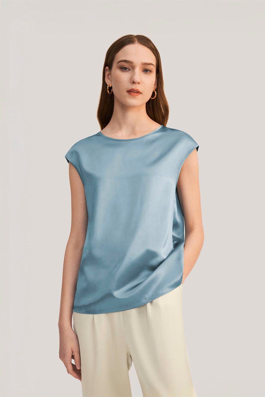 Basis Cap Mouwen Zijde T-shirt
