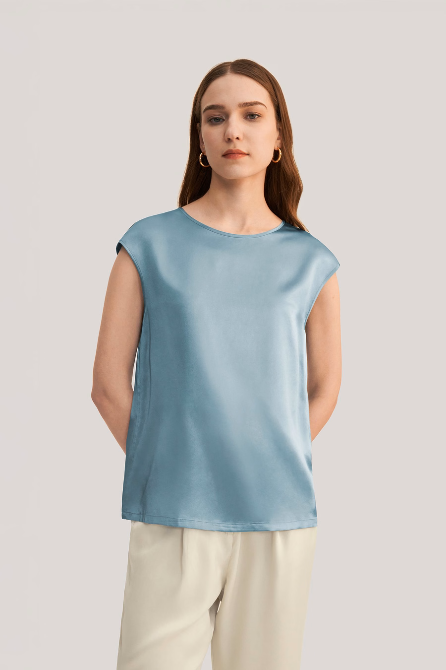 Basis Cap Mouwen Zijde T-shirt
