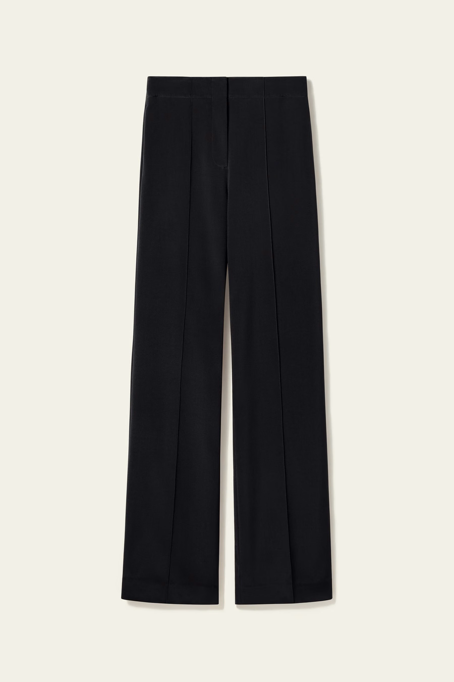Minimalistische Zijde Crêpe Broek