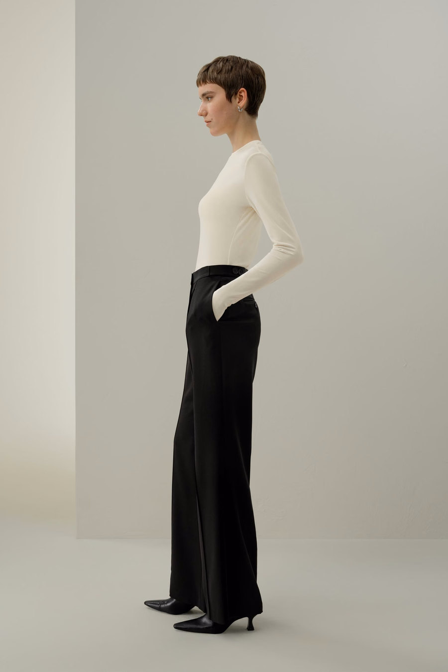 Zijde Breeze Jersey Lange Mouwen Slinky Top
