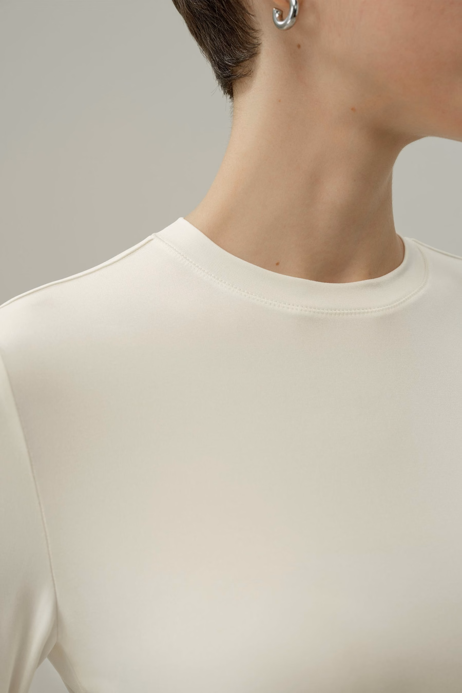 Zijde Breeze Jersey Lange Mouwen Slinky Top