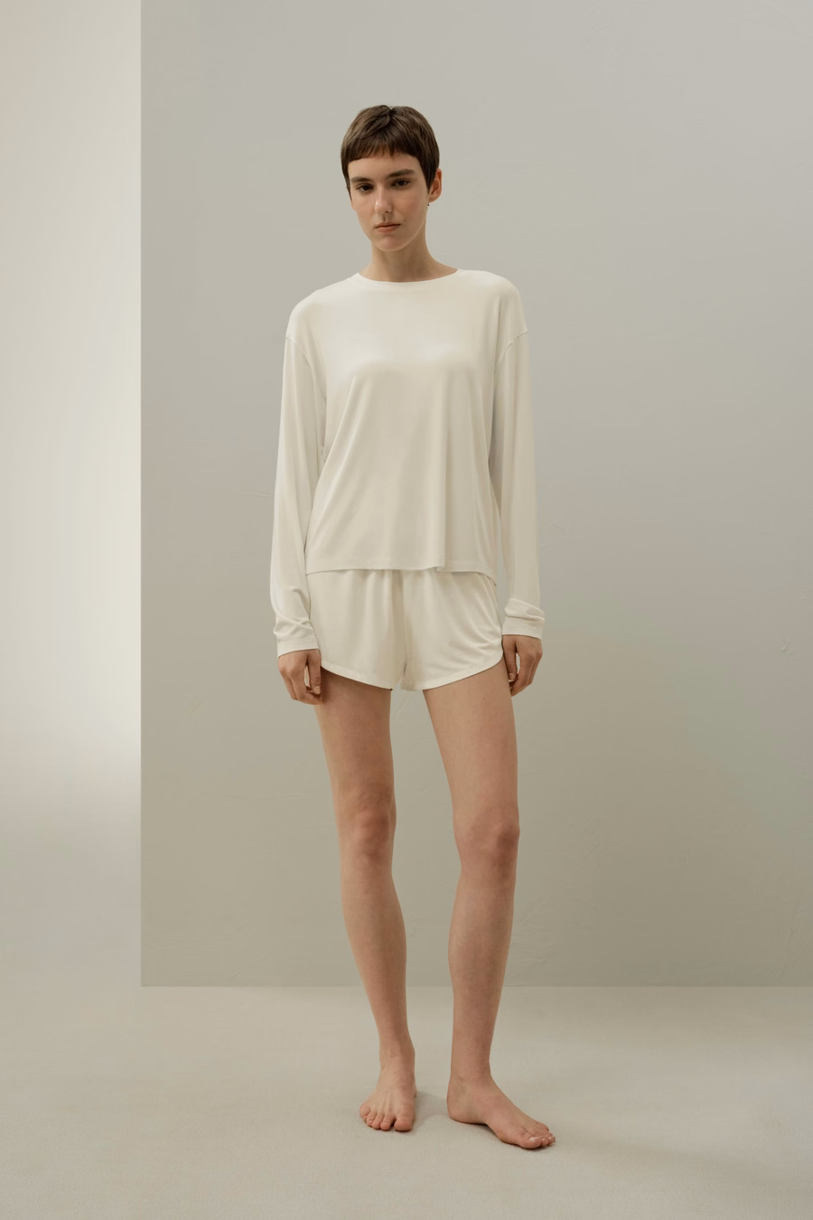 Silk Breeze Jersey Relaxed Lounge Top