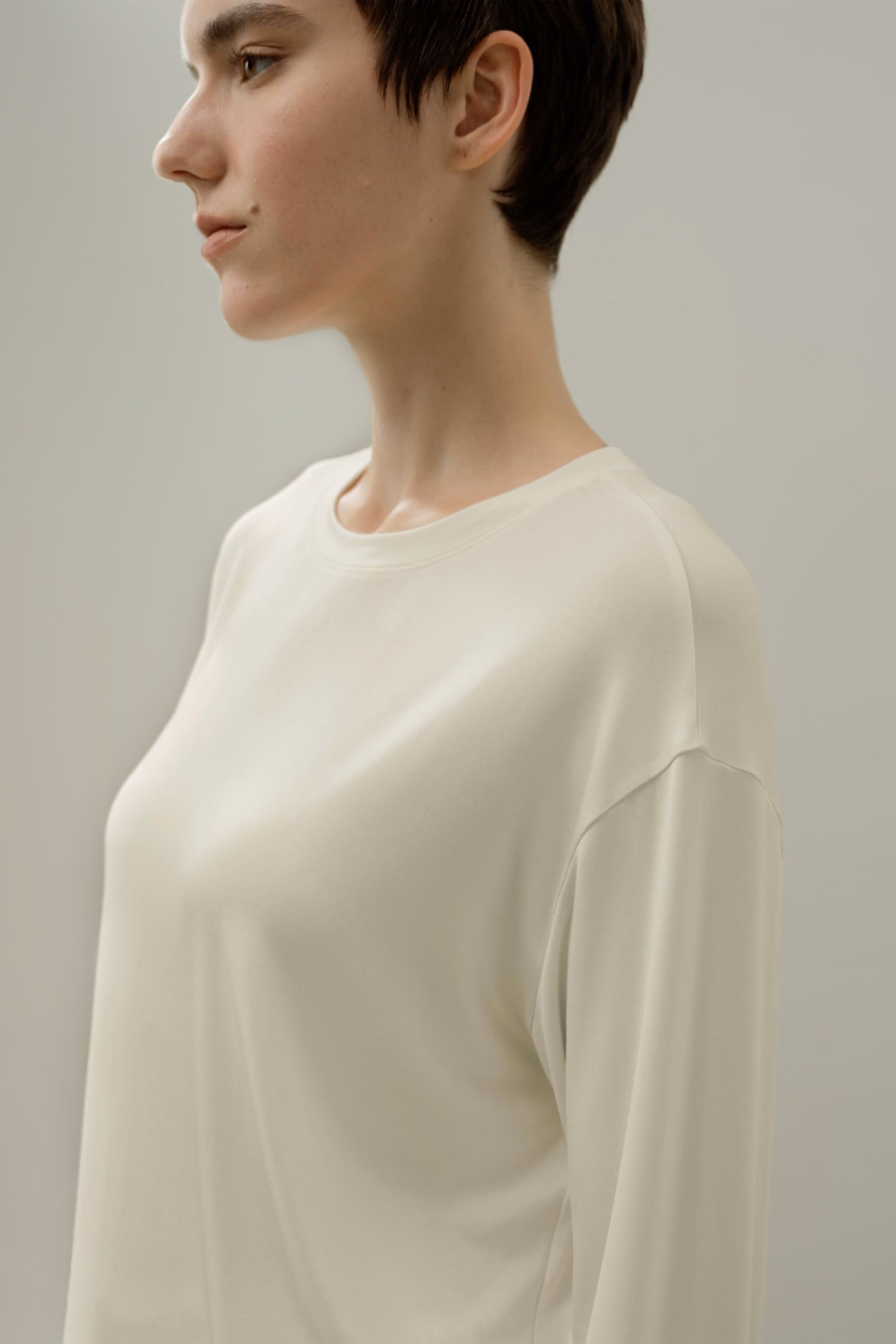 Silk Breeze Jersey Relaxed Lounge Top