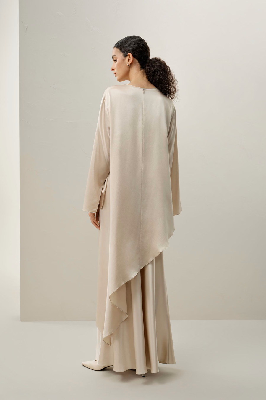 Seide Charmeuse A-Lijn Maxi Rok