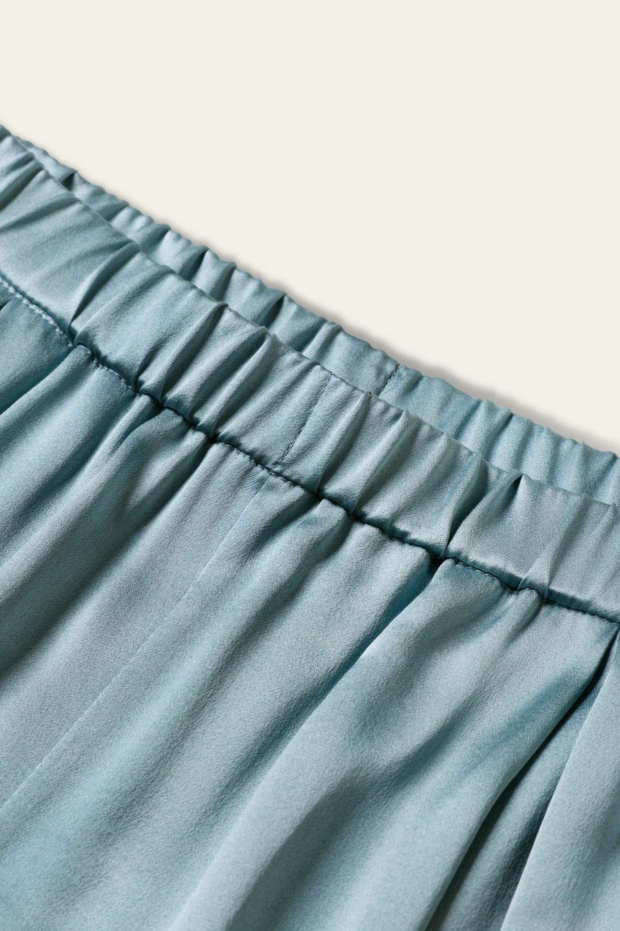 Silk Charmeuse Wide-Leg Pants