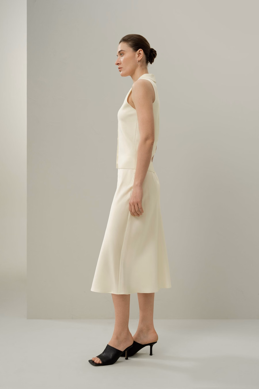 Bias Cut Zijde Rok