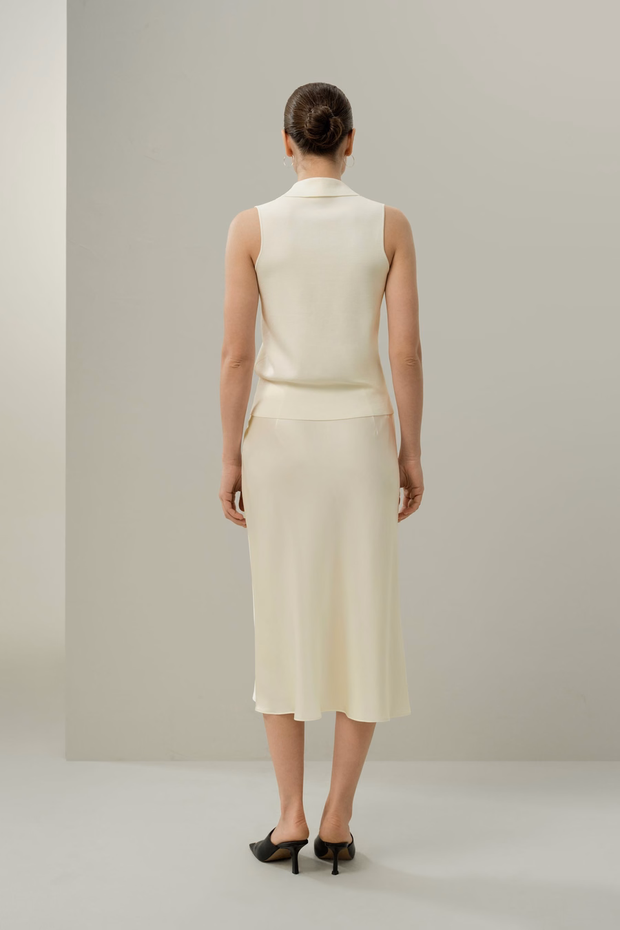 Bias Cut Zijde Rok