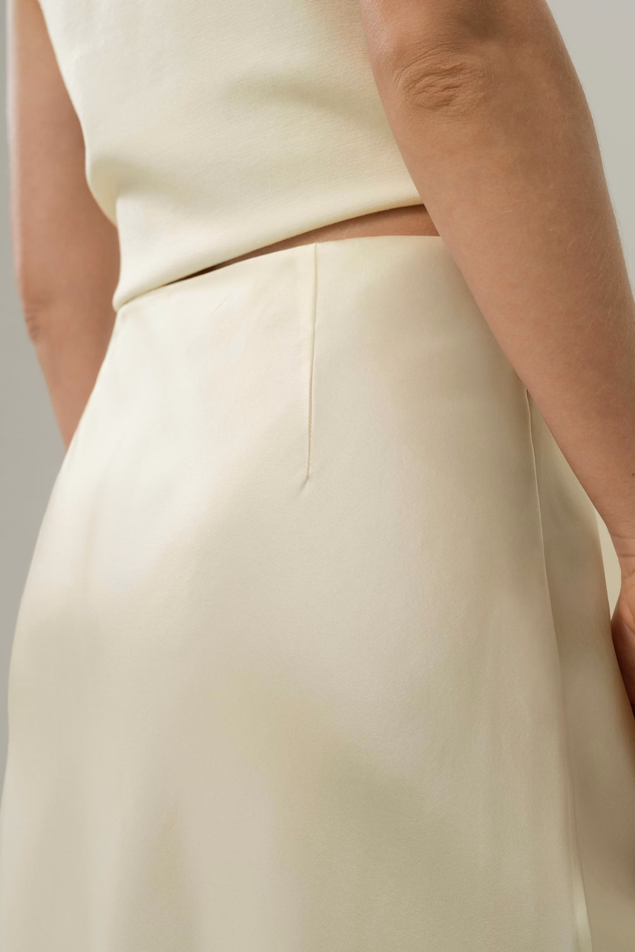 Bias Cut Zijde Rok