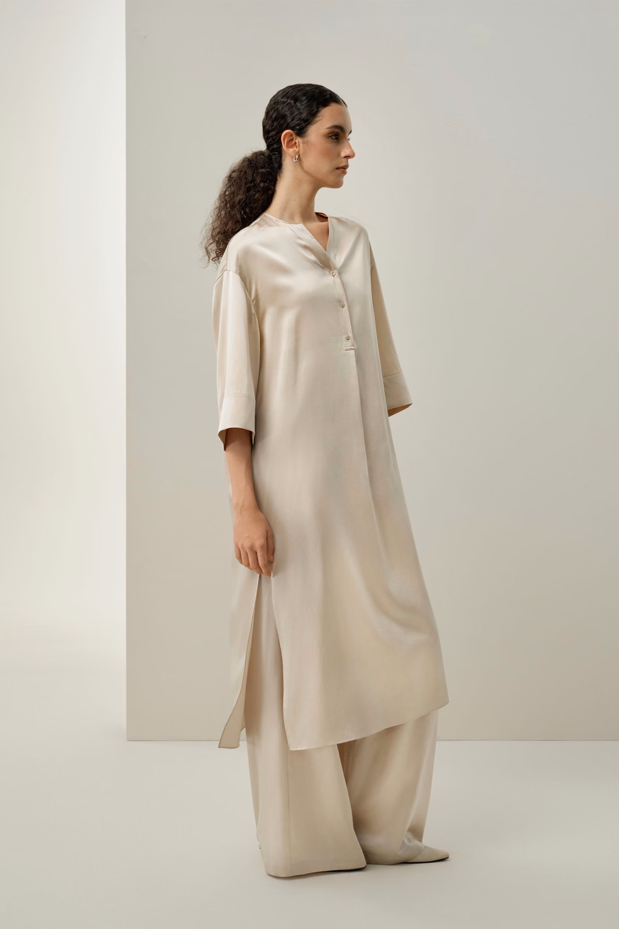 Zijde Charmeuse Tuniek