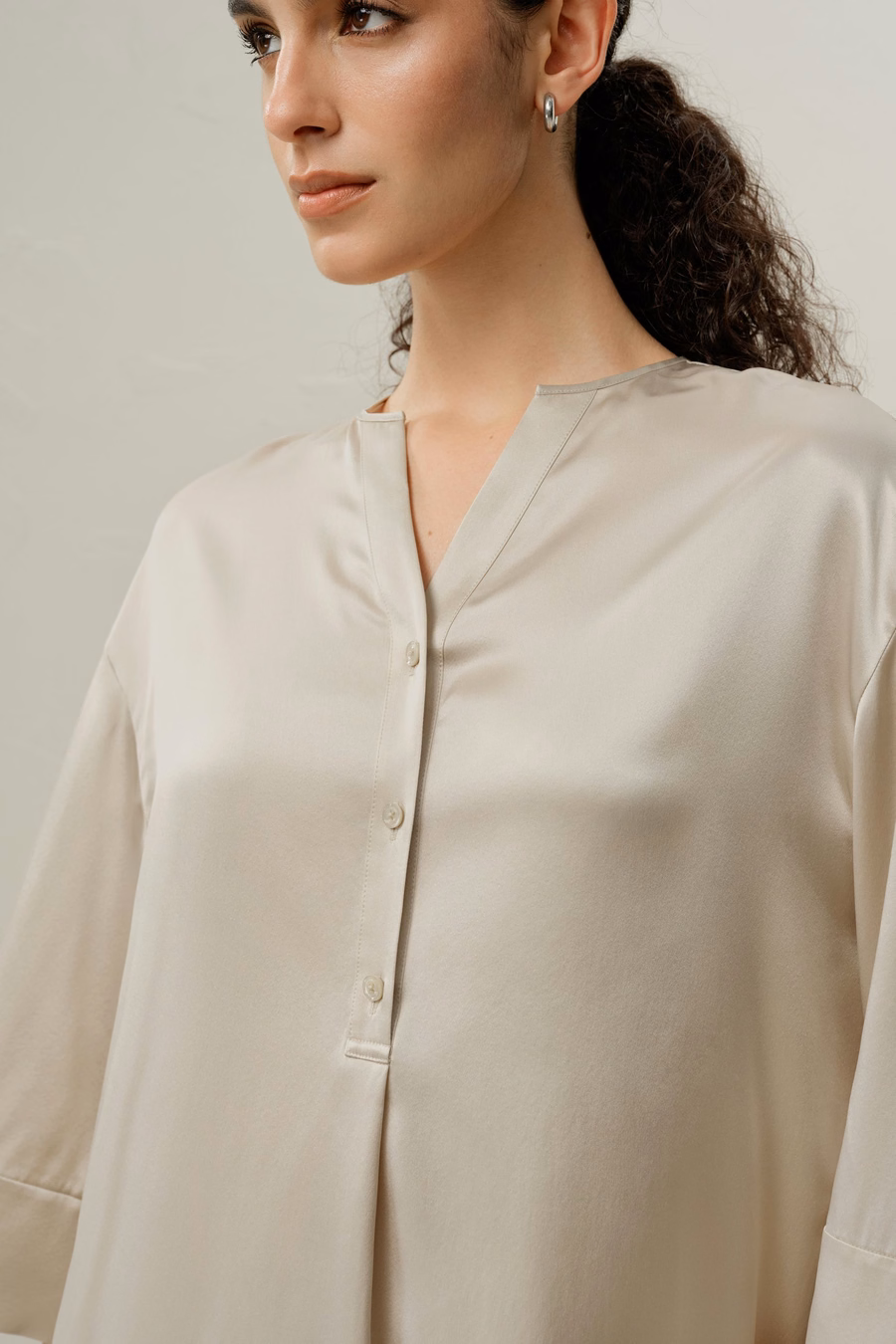 Zijde Charmeuse Tuniek