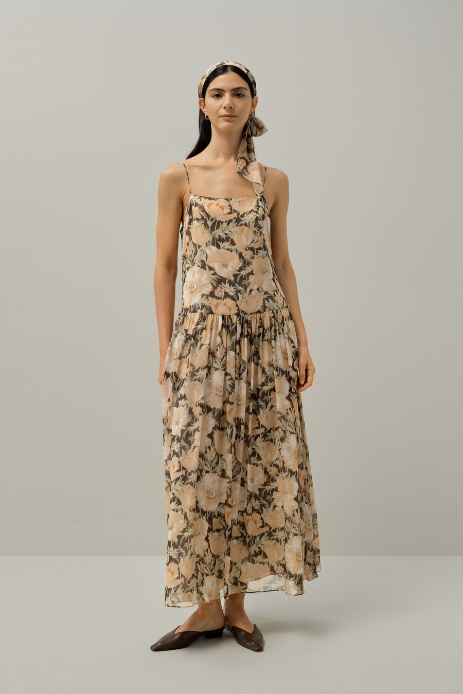 Poppy Parade Slip Dress - Gemaakt Van Liberty Stof