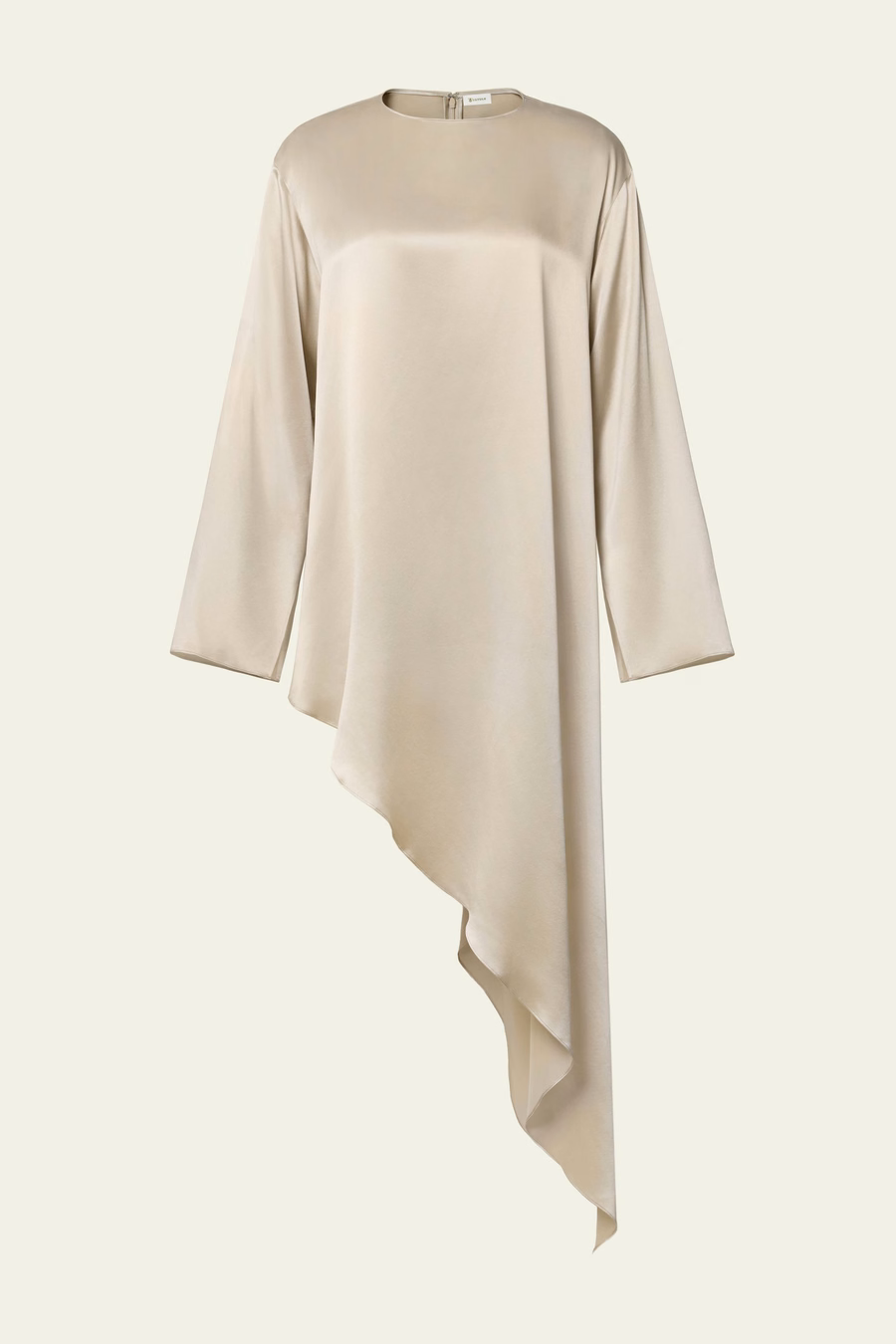 Silk Charmeuse Asymmetrical Tunic