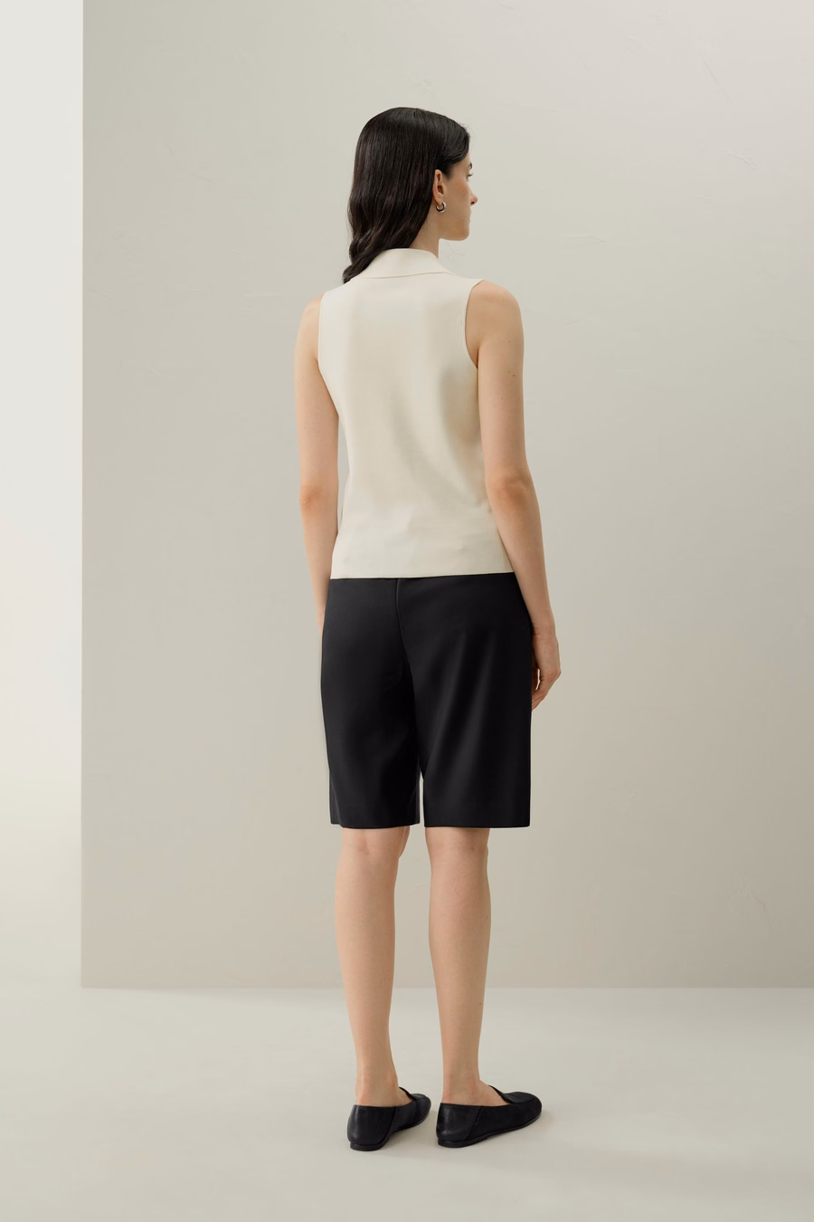 Milano Knit Lapel Collar Zijden Viscose Vest