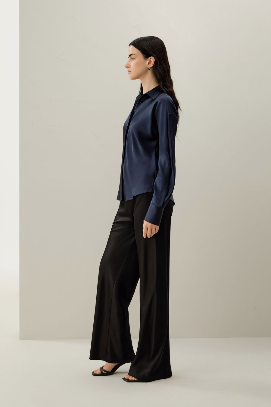 Bias Cut Zijde Shirt