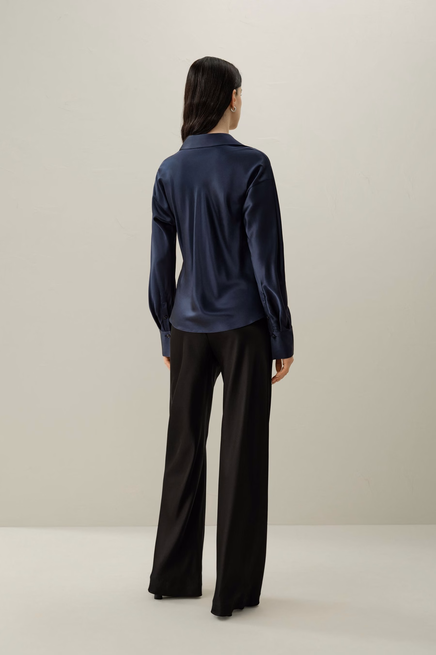 Bias Cut Zijde Shirt