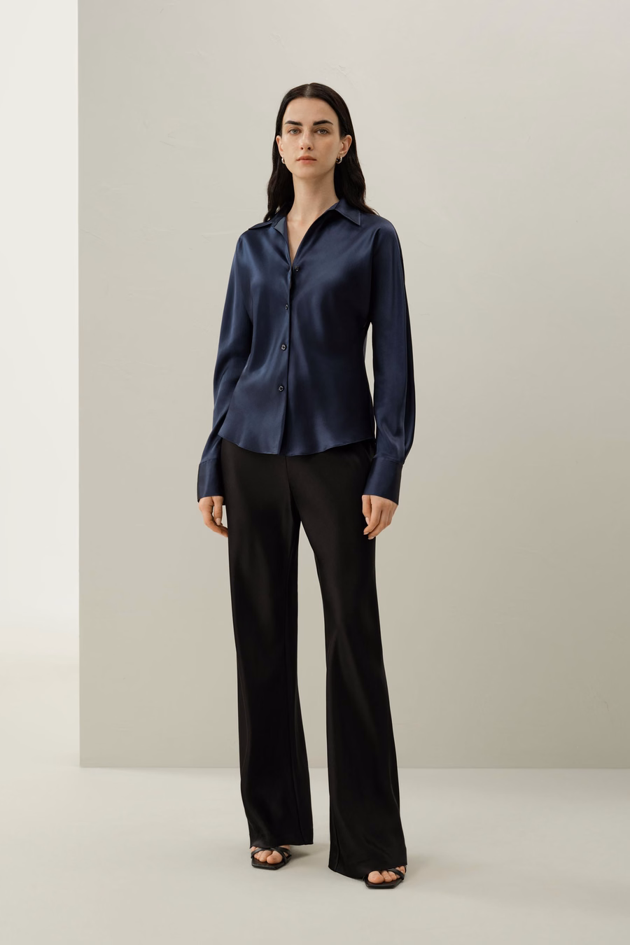 Bias Cut Zijde Shirt
