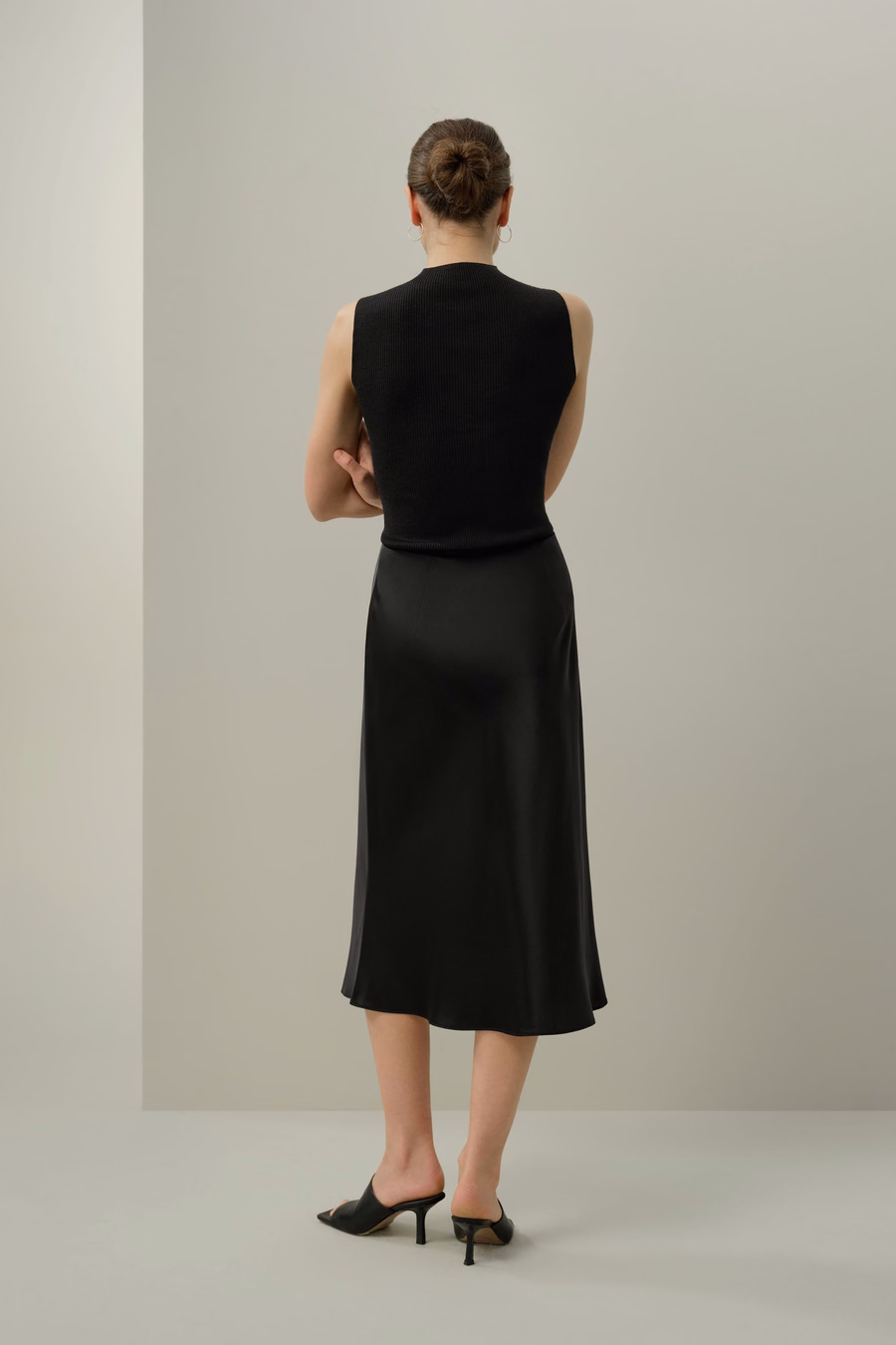 Bias Cut Zijde Rok