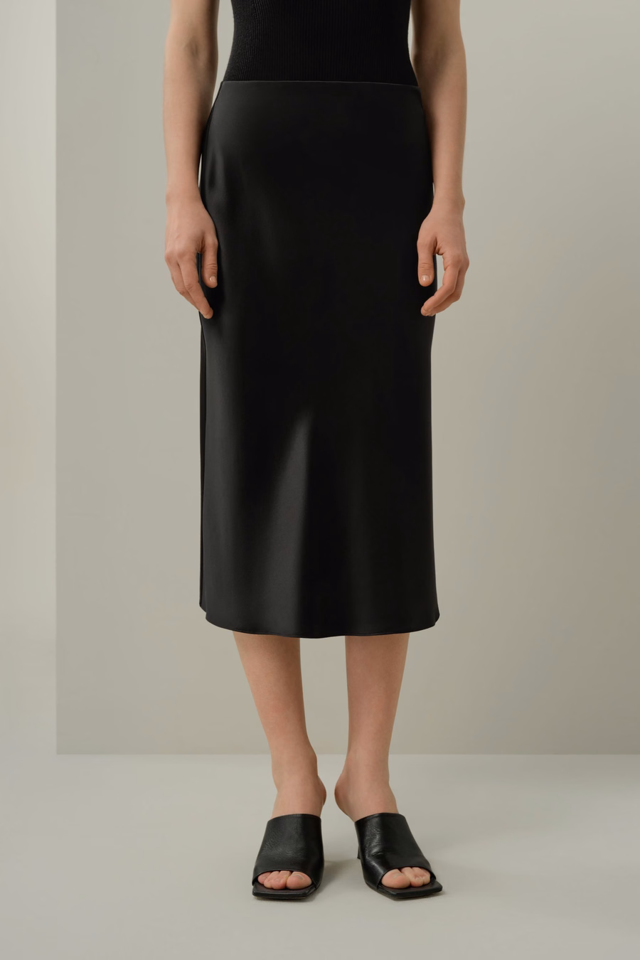 Bias Cut Zijde Rok