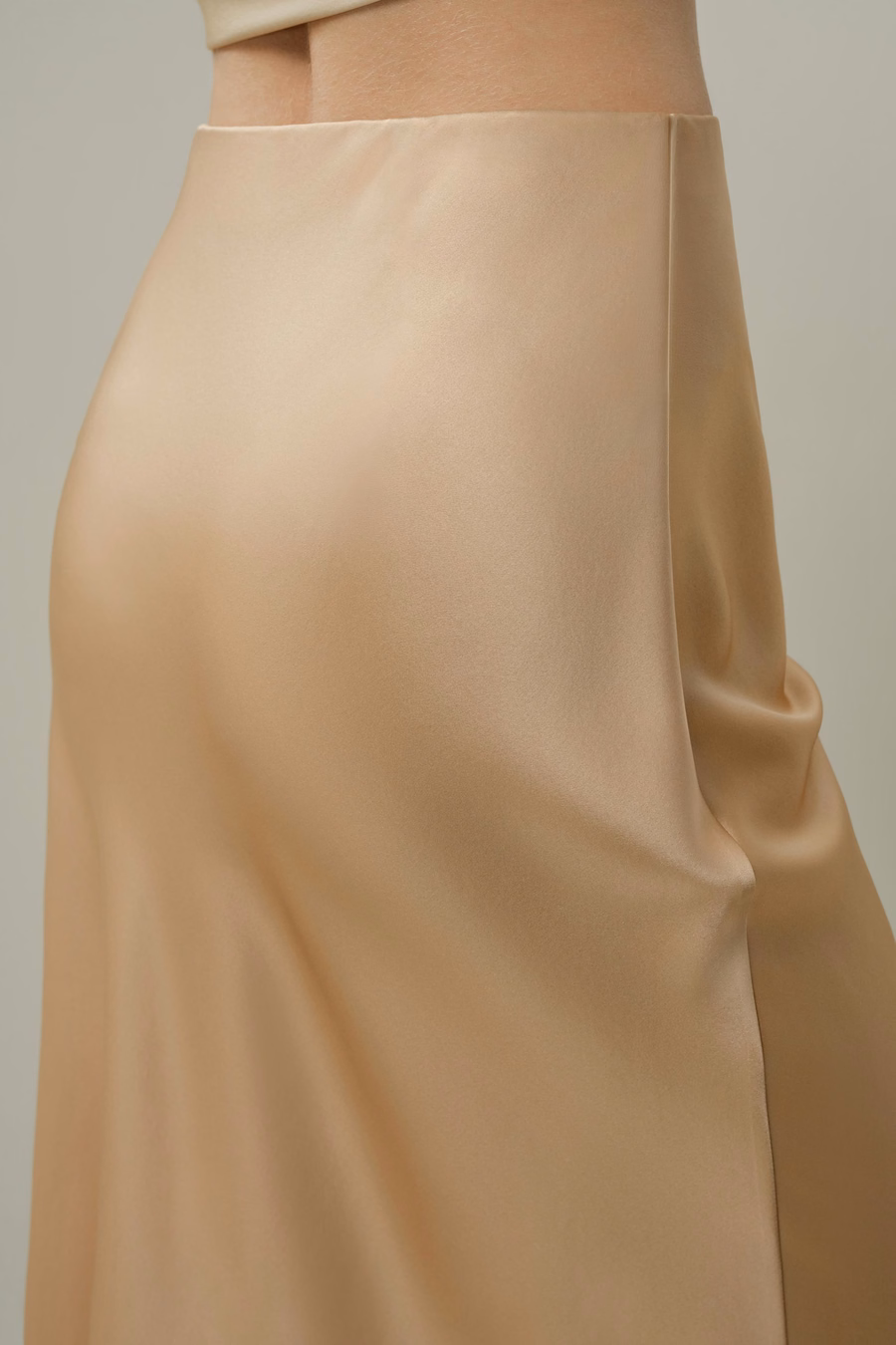 Bias Cut Zijde Rok