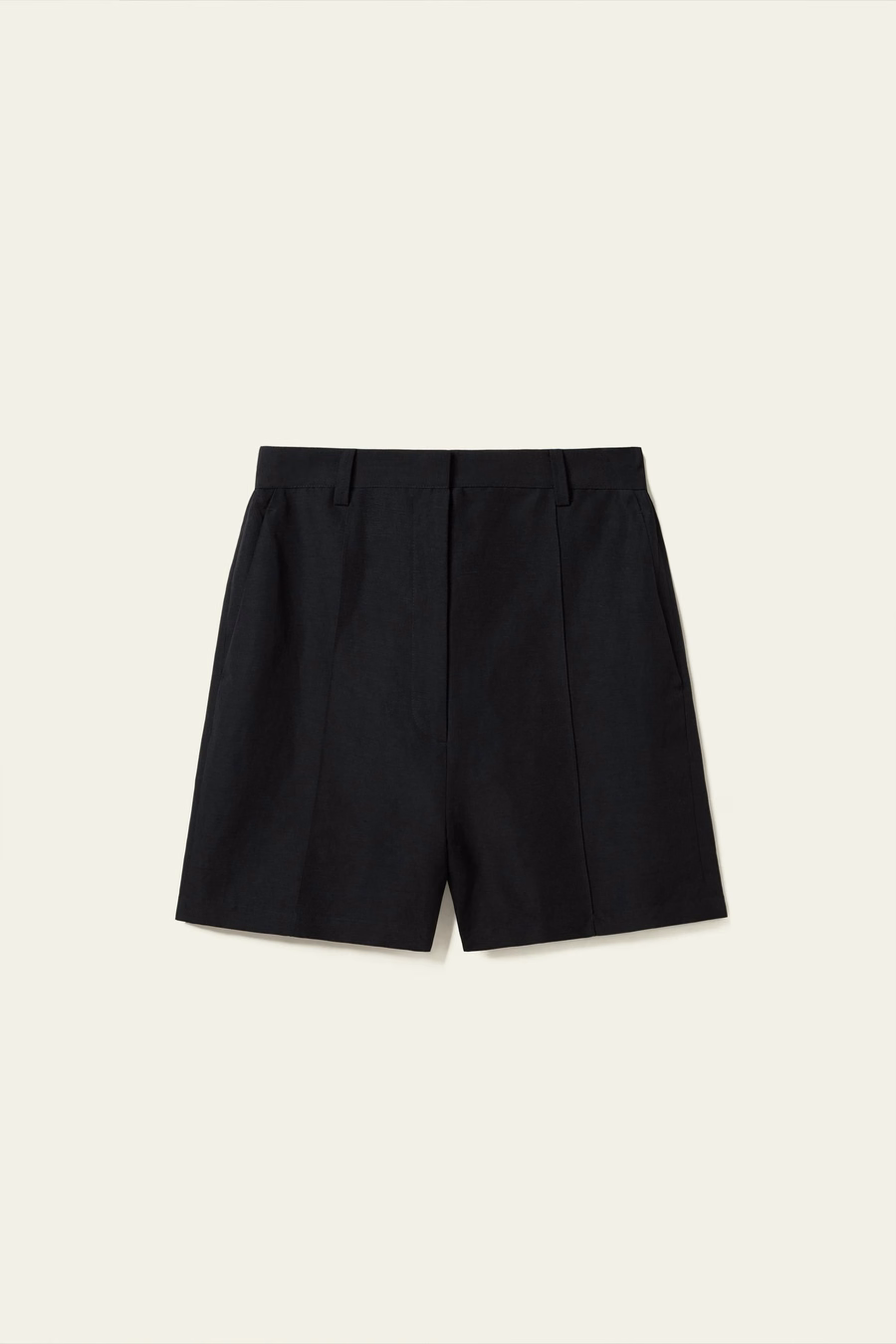 Hoge Taille Zijde Linnen Korte Broek