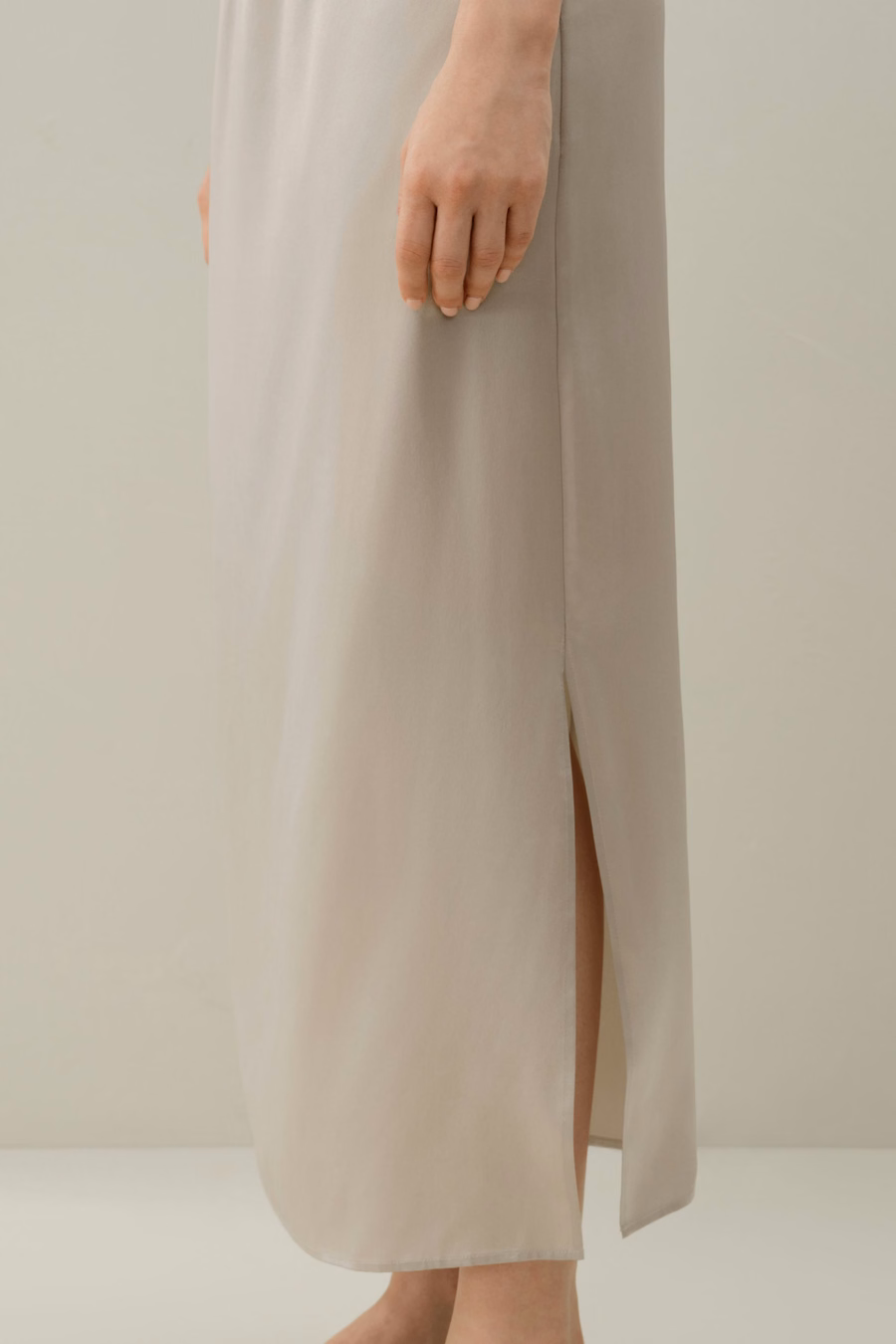 Wasbare Zijde Charmeuse Pull-On Rok