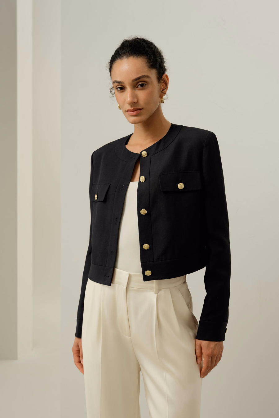 Mara Jacket in Zijde Linnen