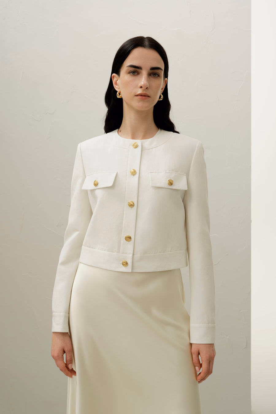 Mara Jacket in Zijde Linnen