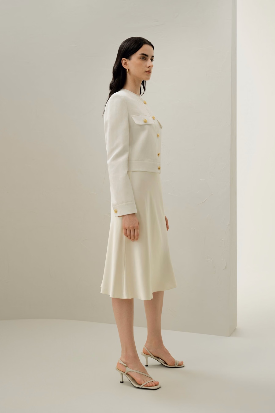 Mara Jacket in Zijde Linnen