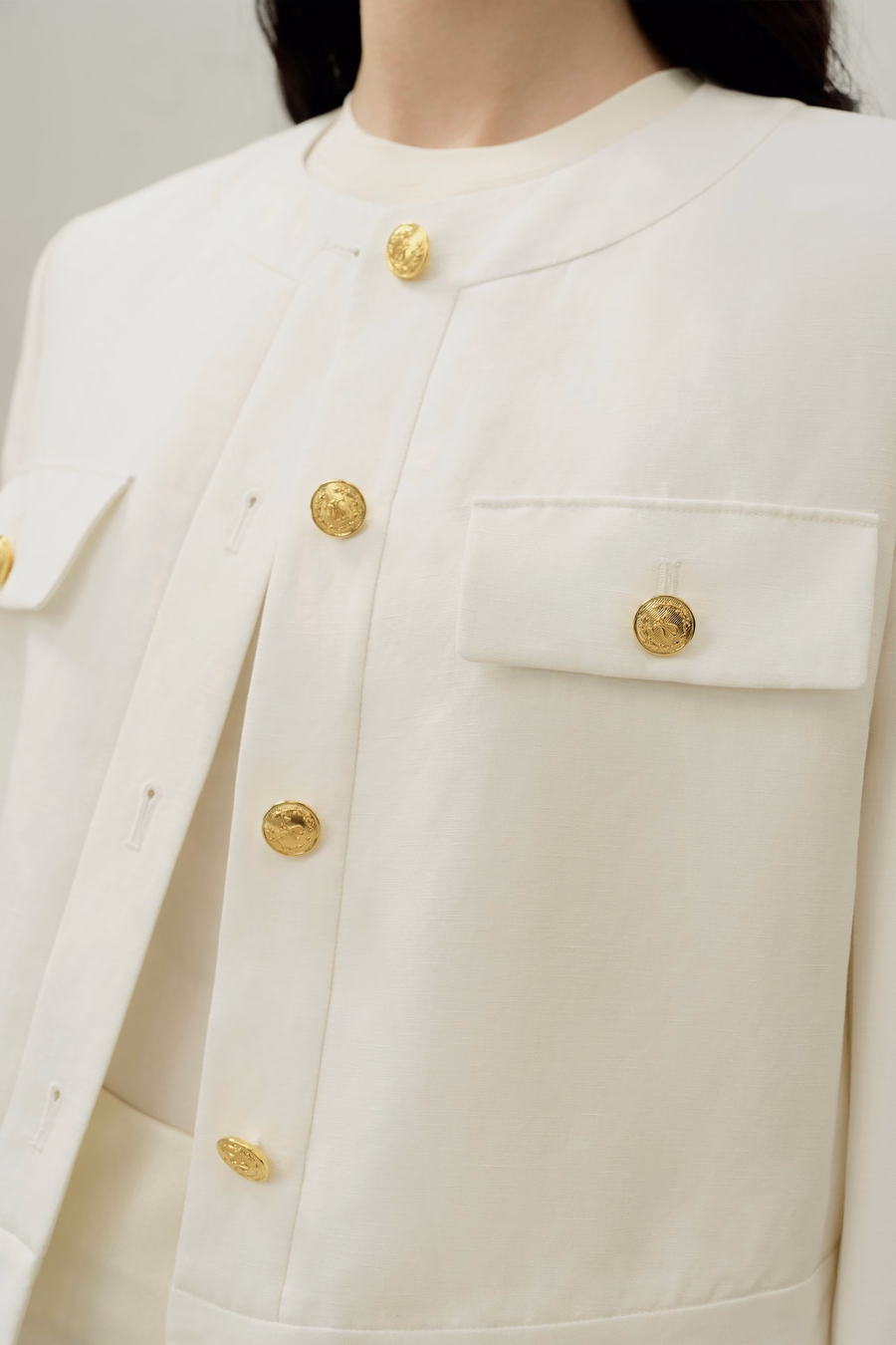 Mara Jacket in Zijde Linnen