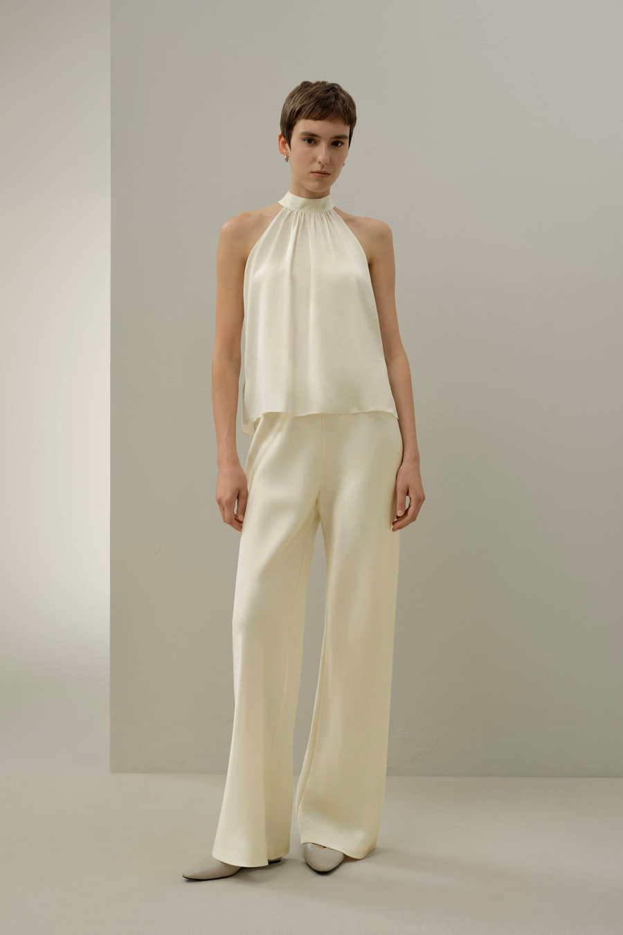 Minimalistische Allure Zijde Haltertop