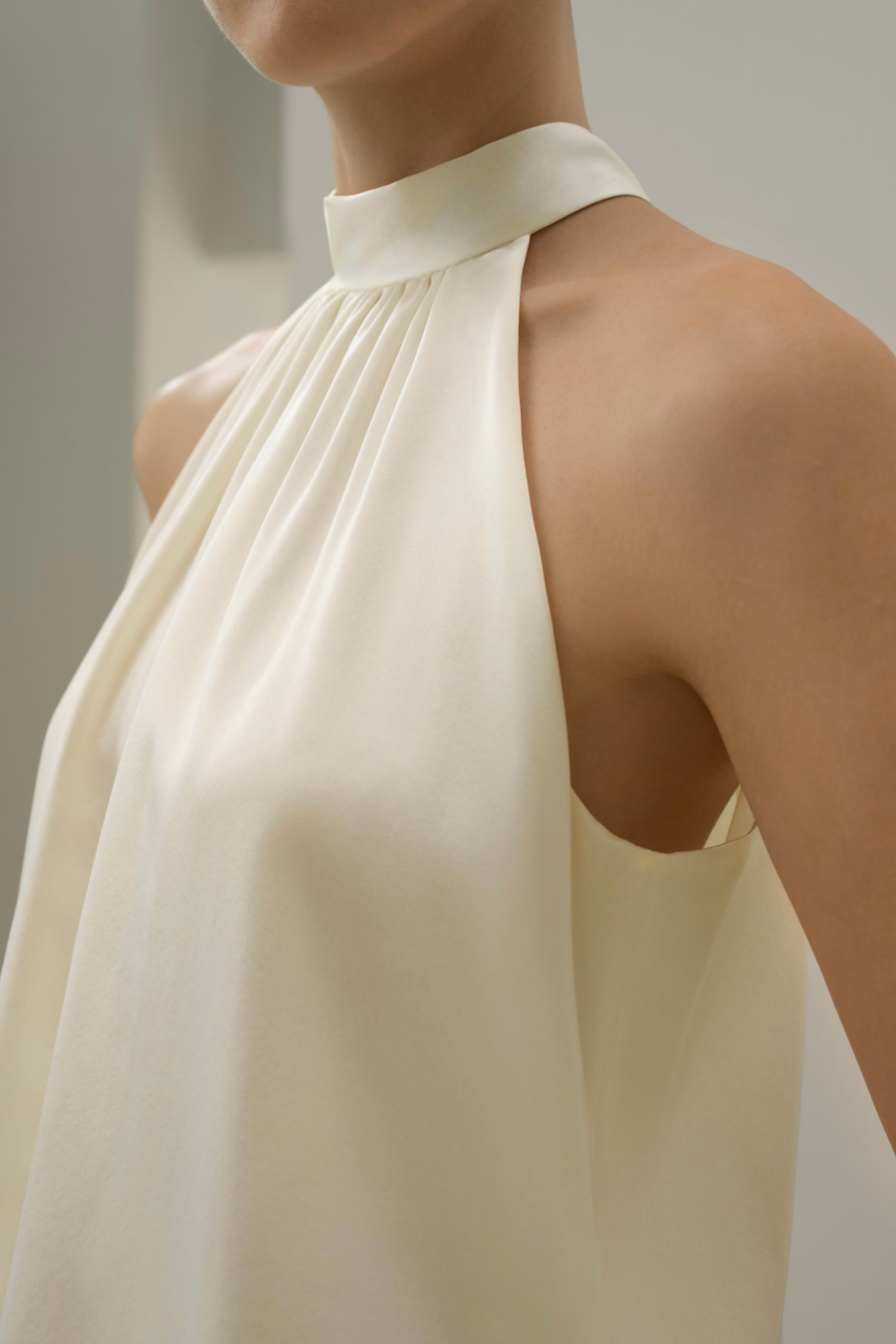 Minimalistische Allure Zijde Haltertop