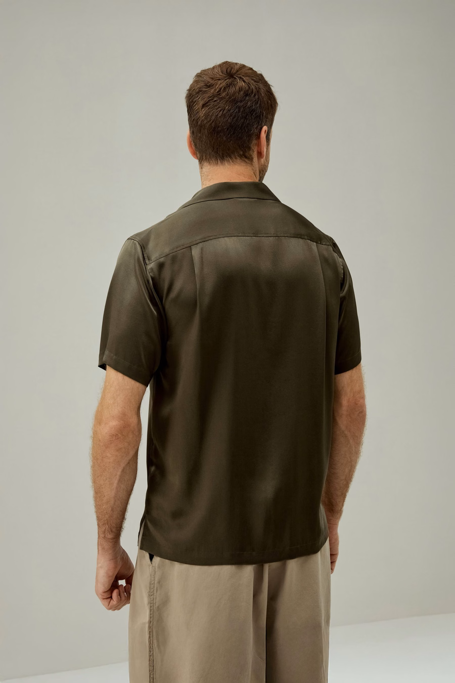 Mannen's Zijde Camp Shirt