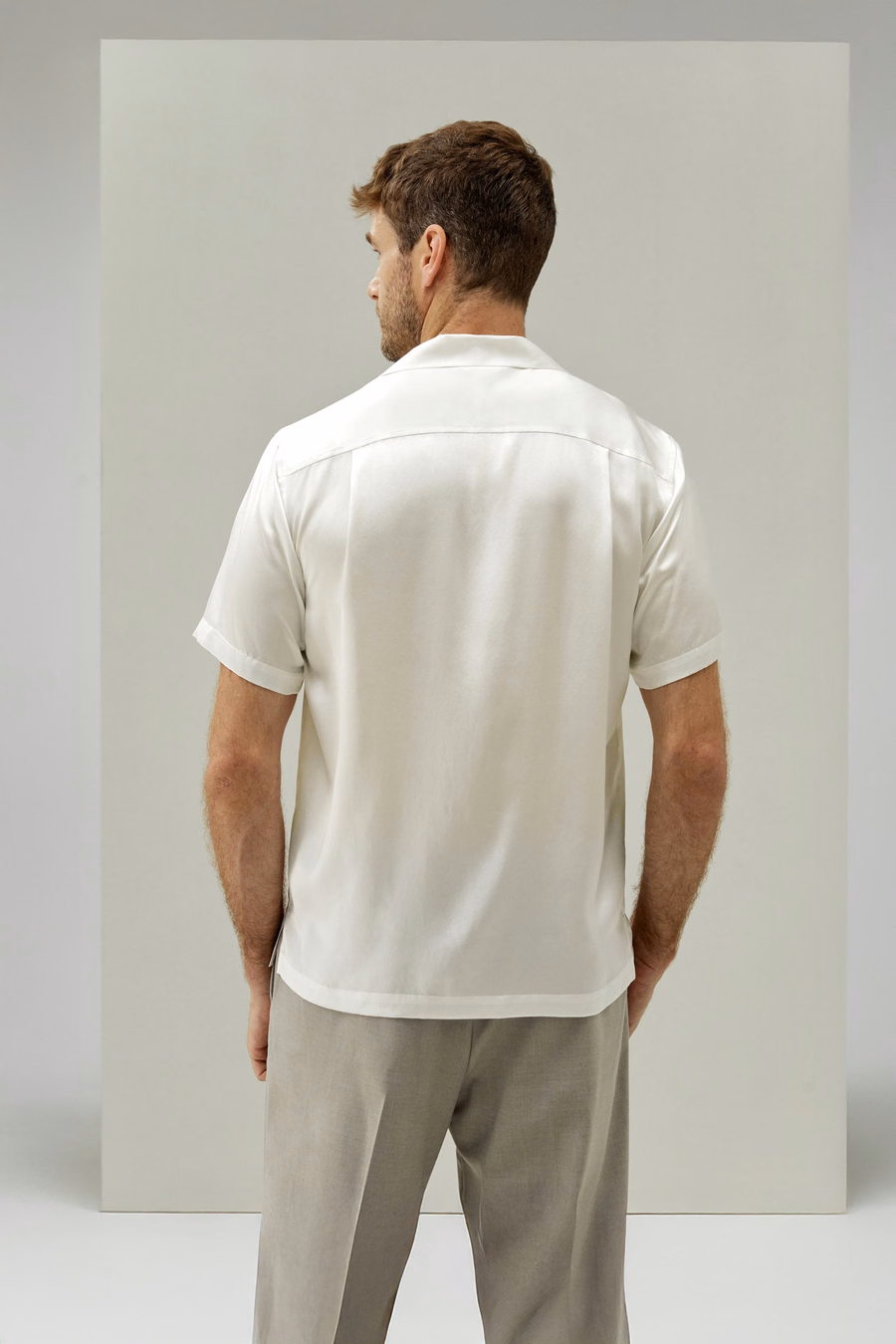 Mannen's Zijde Camp Shirt