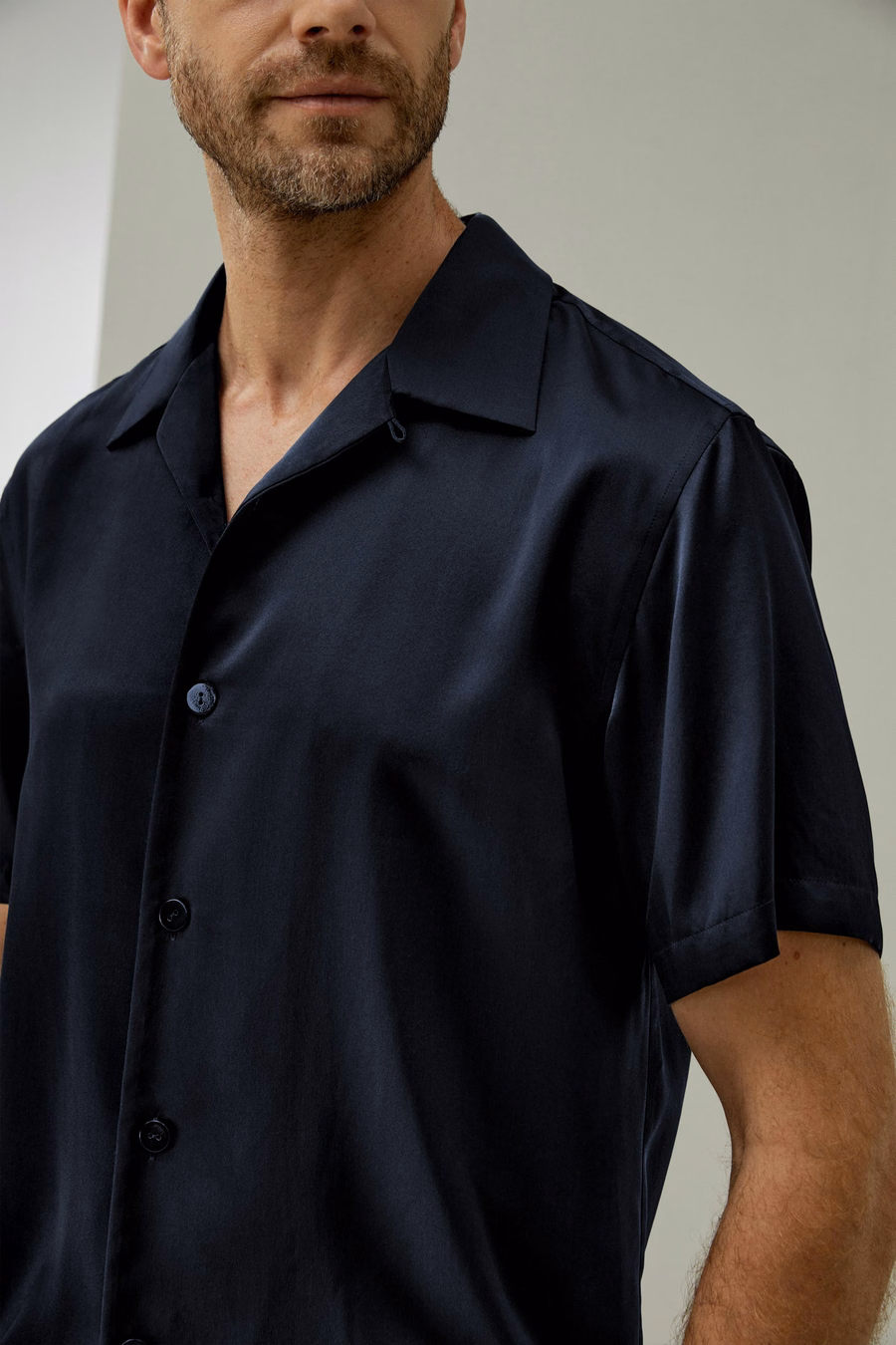 Mannen's Zijde Camp Shirt