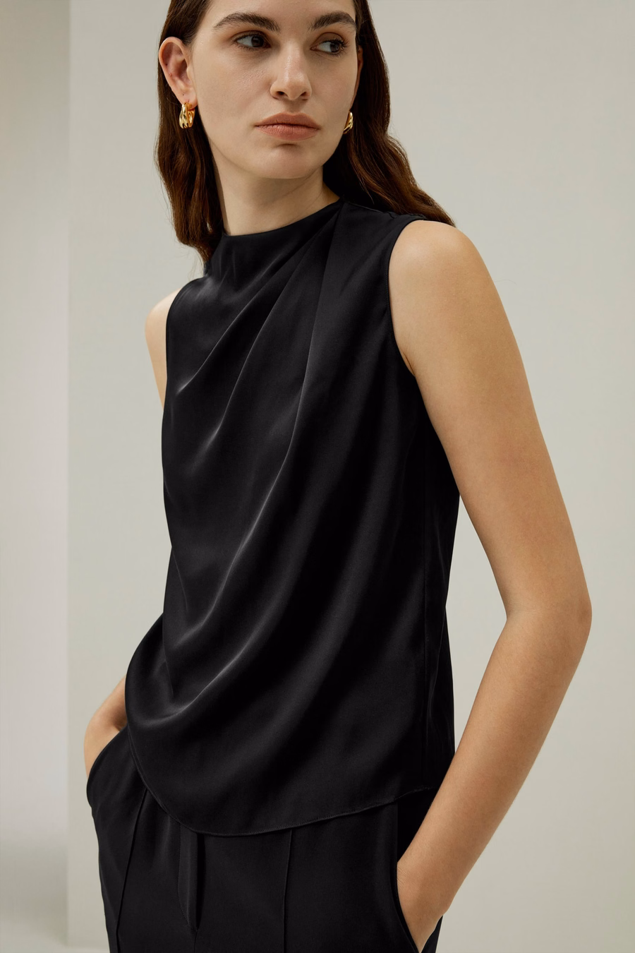 Ärmeloze Minimalistische Top